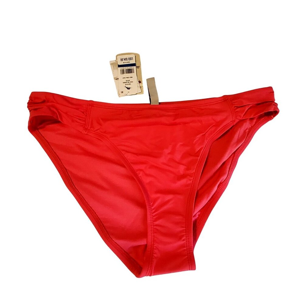 Tommy Bahama Red Bikini Bottom High-Quality Italian Fabric Jersey Swimwear  XL